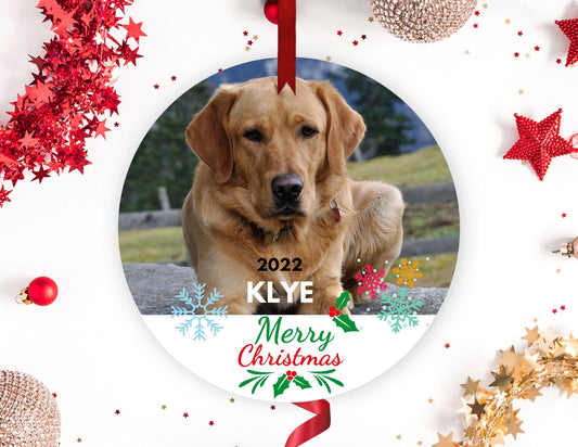 Personalized Pet Ornament, Custom Dog Christmas Ornament, Pet Memorial Ornament |  Custom Handmade Christmas ornaments gifts 2022